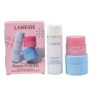 Laneige Sephora Gift Set: Cream Skin, Lip Sleeping Mask, Water Bank TRAVEL sizes